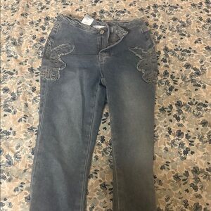 PLAYBOY Women's Gray Straight Leg Jeans